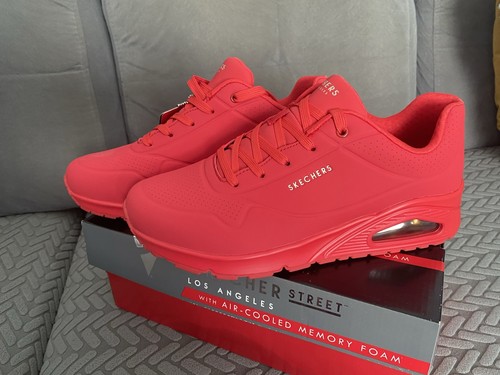 Ladies sketchers red - red, 8