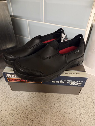 Sketchers black slip - slip, memory