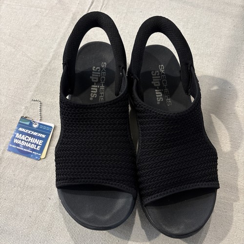 Sketchers black yoga foam - black,