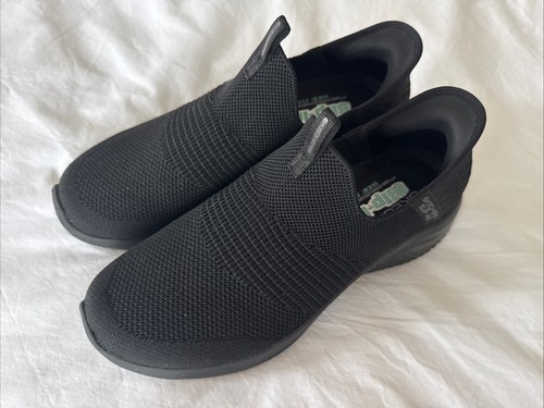 Black sketchers slip - black, ins