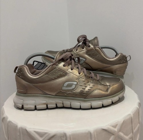 Sketchers gold trainers - gold, size