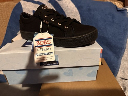 Ladies sketchers bobs black - ladies,
